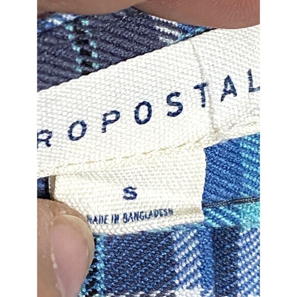 Blue Plaid Women's Skirt - Picture 6 of 7